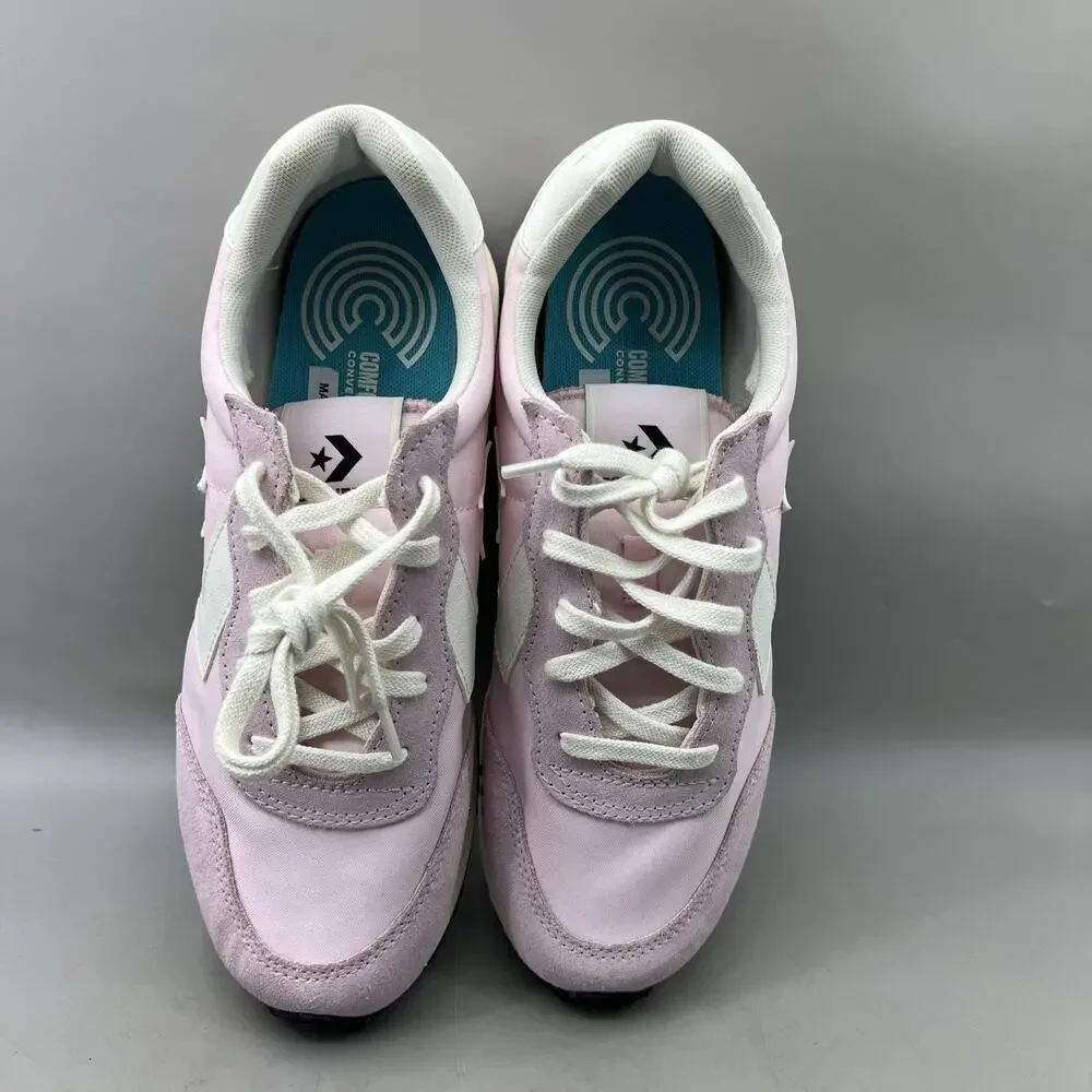 Converse Omega Trainer Shoes Women Size 9.5 Pink Canvas Suede Comfort Sneakers